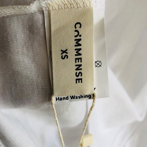 Commense Womens Sweater XS White‎ Cowl Neck Long Sleeve Pullover Lightweight NWT - Picture 4 of 8